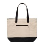 12 oz Cotton Canvas Zippered Boat Tote