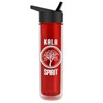 The Chiller - 16 oz Double Wall Insulated Bottle with Flip Straw Lid