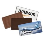 1 oz Custom Wrapper Bars - Milk/Dark Chocolate & Raised Logo