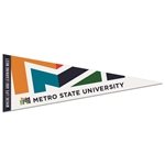 9 x 24 Premium Felt Pennant - With 1 printed Strip - Wrinkle Resistant