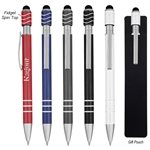Spin Top Pen With Stylus - Aluminum & Stress Relief