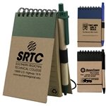 ARCATA Eco Inspired Jotter Notepad Notebook with Matching Color Eco Inspired Paper Pen