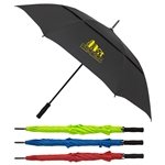 Cheshire Vented Auto-Open Golf Umbrella - Fiberglass Frame & Pongee Fabric