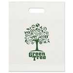 Eco Die Cut Handle Bag 12 X 15 Flexo Ink - Recycled & Reinforced