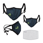 Border II Adjustable 3-Layer Mask-L/XL - USA Made & PM2.5 Filter