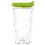 Clear Tumbler with Lime Green (PMS 375)Lid