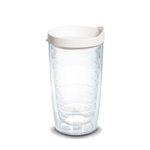 Clear Tumbler with White Lid