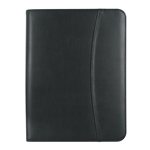 Leather Look Zippered Portfolio With Calculator