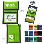 Nylon Neck Wallet Badge Holder - Zippered & Breakaway