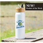 Billy 26oz Eco-Friendly Aluminum Bottle With FSC® Bamboo Lid - Recycled Material
