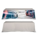 DisplaySplash 8' Table Throw - Wrinkle Resistant & Fire Retardant