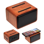 Mahogany Wireless Speaker with Wireless Charger