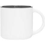 14 oz Minolo Mug - Matte White - Storm Gray
