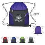 Ripstop Drawstring Bag - Multi-Pocket