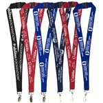 PALMER 1 Silkscreen Lanyard with FREE Breakaway Safety Release - Polyester