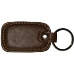 Rectangle Leather Keyring