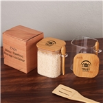 Chun Glass & Bamboo Storage Container - Borosilicate & Non-Toxic