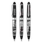 Salerno Bettoni Ballpoint / Stylus Pen - Brass & Chrome