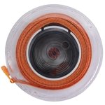 Clear with Orange Tape and Button