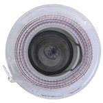 Clear with White Tape and Button