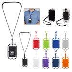 Silicone Lanyard With Phone Holder & Wallet