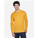 CORE365 Men's Pinnacle Performance Long-Sleeve Piqué Polo - Moisture Wicking & Antimicrobial