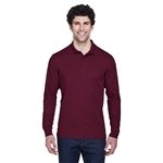 CORE365 Men's Pinnacle Performance Long-Sleeve Piqué Polo - Moisture Wicking & Antimicrobial
