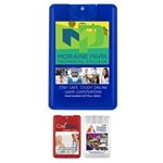 “SanCard” 20 ml. Antibacterial Hand Sanitizer Spray in Credit Card Shape Bottle (PhotoImage ® Full Color)