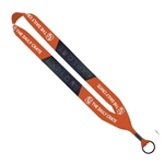 1 Polyester Waffle Weave Dye Sublimated Lanyard - Metal Hardware