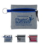 CAPRI Heathered Gray Zipper Pouch - Multi-purpose