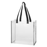 Clear with Black Handles and Gray Reflective Piping