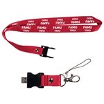 Berkeley Custom Printed Lanyard & USB Flash Drive - Removable USB