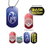 Dog Tag with 4 1/2 Ball Chain - Anodized Aluminum