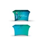DisplaySplash 4' Stretch Table Cover - Fire Retardant & Machine Washable