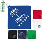 THE WEDGE 300GSM Heavy Duty Microfiber Golf Towel with Metal Grommet and Clip 12 x 12 - Quick Drying