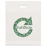 Eco Die Cut Handle Bag 15X 19 Flexo Ink - Recycled Content & Reinforced Handles