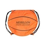 GameTime Basketball Drawstring Backpack - 210D Polyester