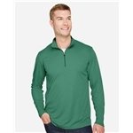 Team 365 Men's Zone Sonic Heather Performance Quarter-Zip - Moisture Wicking & UV Protection
