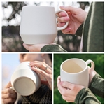16 oz Verona Ceramic Mug - Matte Ivory