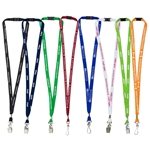PALMER 3/8 Silkscreen Lanyard with FREE Breakaway Safety Release - Polyester