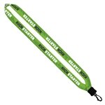 3/4 Dye-Sublimated Lanyard with Plastic Clamshell and Plastic Swivel Snap - Polyester