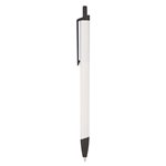 White Barrel with Black Trim