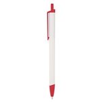 White Barrel with Red Trim
