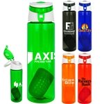 Trendy 24 Oz Colorful Floating Infuser Bottle - Easy-Carry Handle