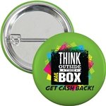 2-1/4 Round Safety Pin Button - Laminated