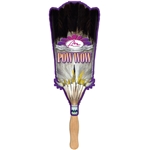 Broom Feather Sandwiched Hand Fan - Paper Products