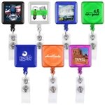 Square Retractable Badge Holder