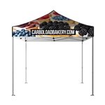 DisplaySplash 10' x 10' Tent Top & Frame - Water Resistant & UV Protected