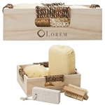 Getaway 4-Piece Spa Kit in Box - Wooden Box