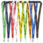 PALMER 3/4 Silkscreen Lanyard with FREE Breakaway Safety Release - Polyester